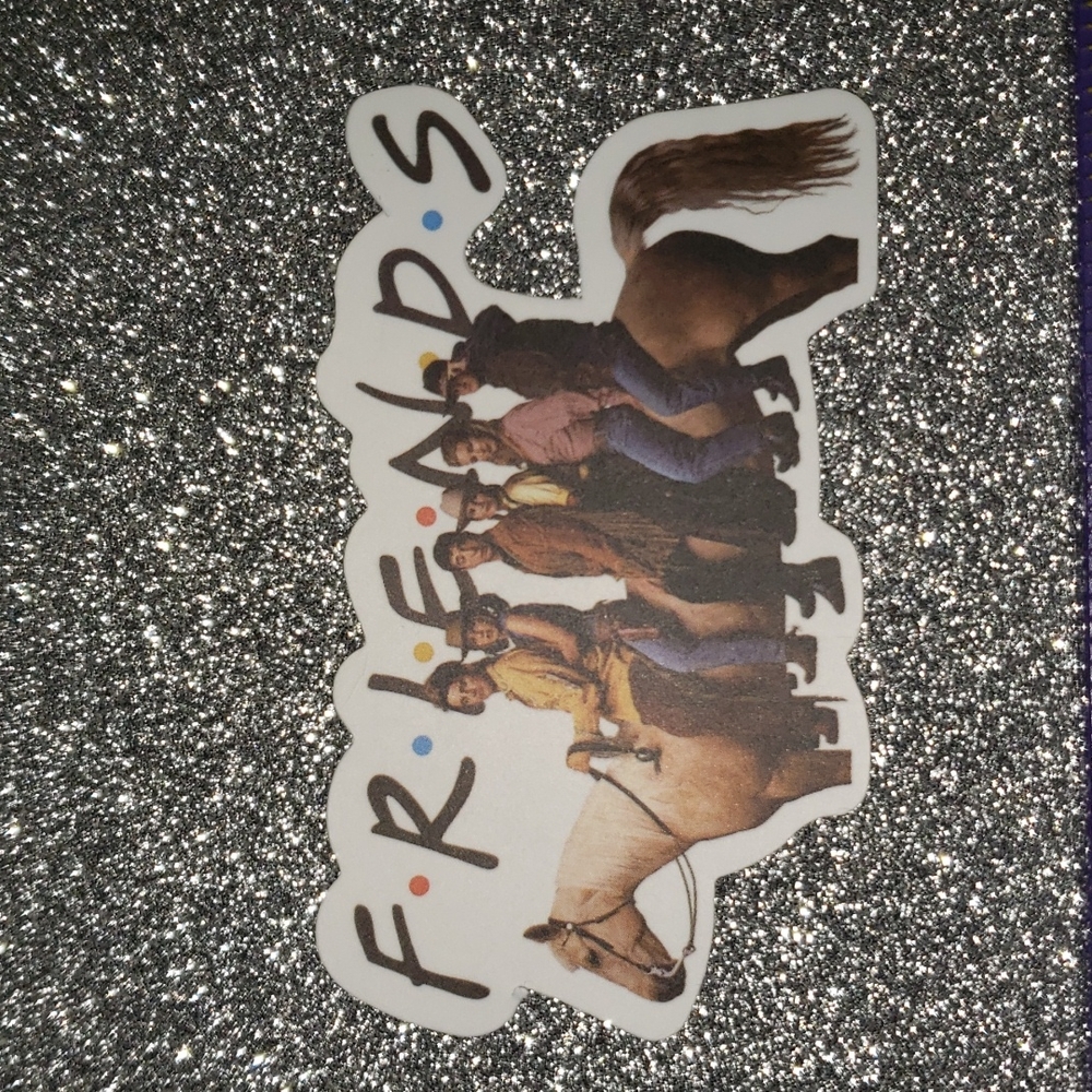 FRIENDS waterproof sticker Horse Friends
